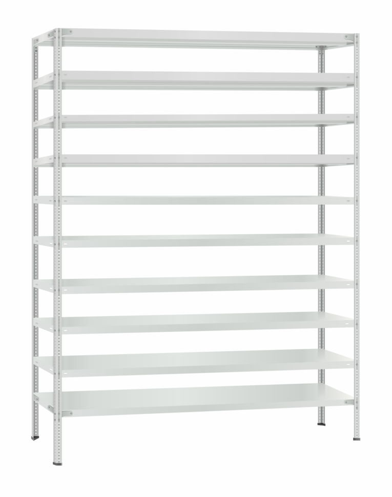 Стеллаж металлический Титан МС-500 2400х1500х400 10 полок Стеллаж металлический Титан МС-500 2400х1500х400 10 полок