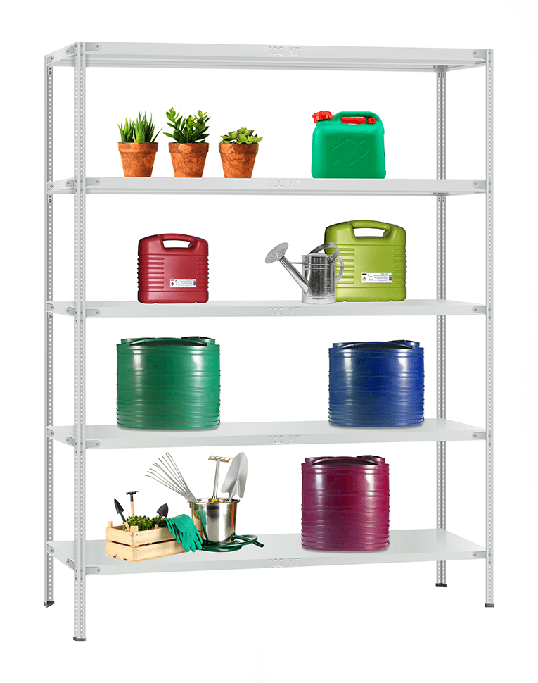 Стеллаж металлический Титан МС-900 2500x1000x300 5 полок