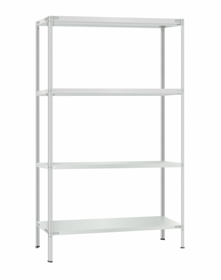 Стеллаж металлический Титан МС-500 2300х1200х500 4 полки Стеллаж металлический Титан МС-500 2300х1200х500 4 полки