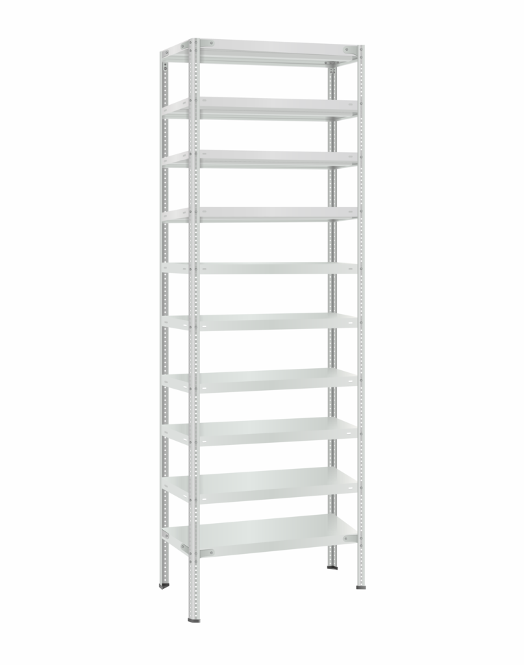 Стеллаж металлический Титан МС-500 3000х700х400 10 полок