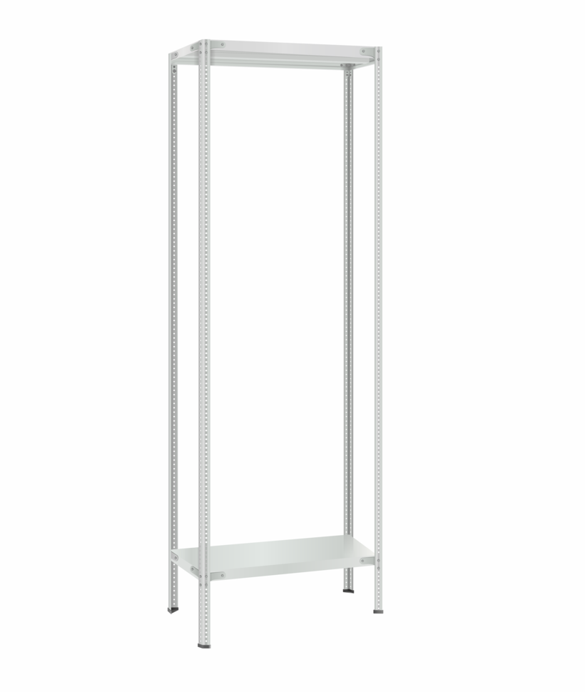 Стеллаж металлический Титан МС-500 2300х700х400 2 полки Стеллаж металлический Титан МС-500 2300х700х400 2 полки