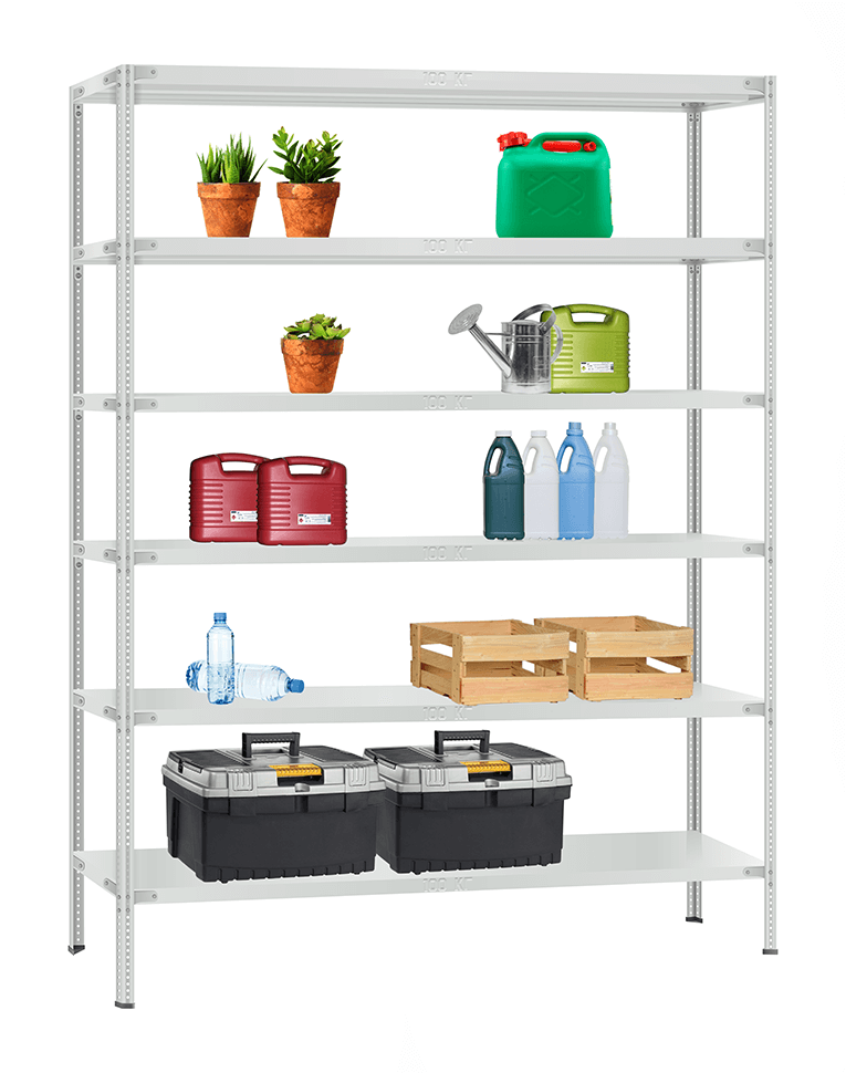 Стеллаж металлический Титан МС-900 2200x1000x600 6 полок