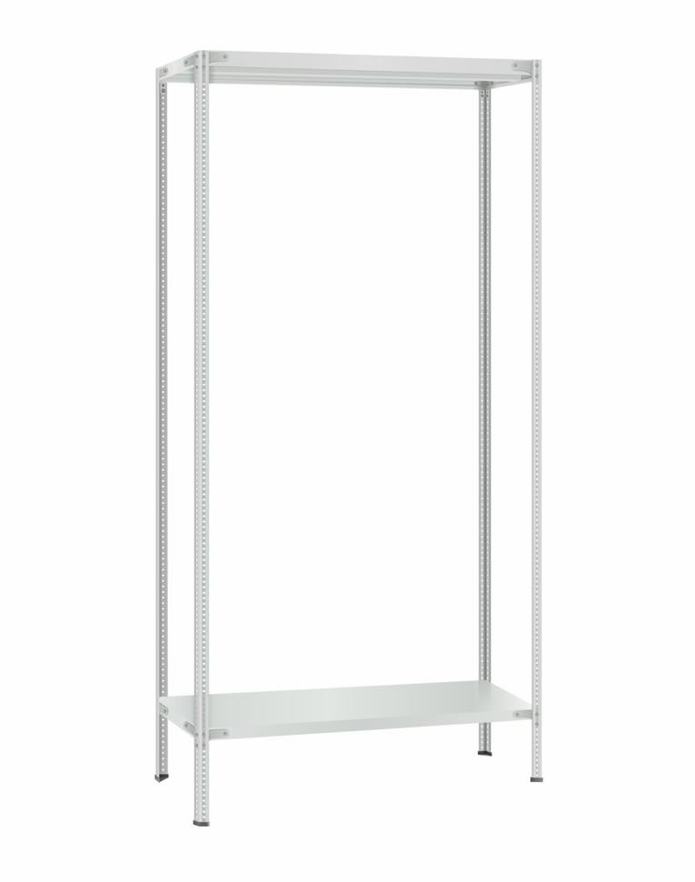 Стеллаж металлический Титан МС-500 3000х1000х400 2 полки Стеллаж металлический Титан МС-500 3000х1000х400 2 полки