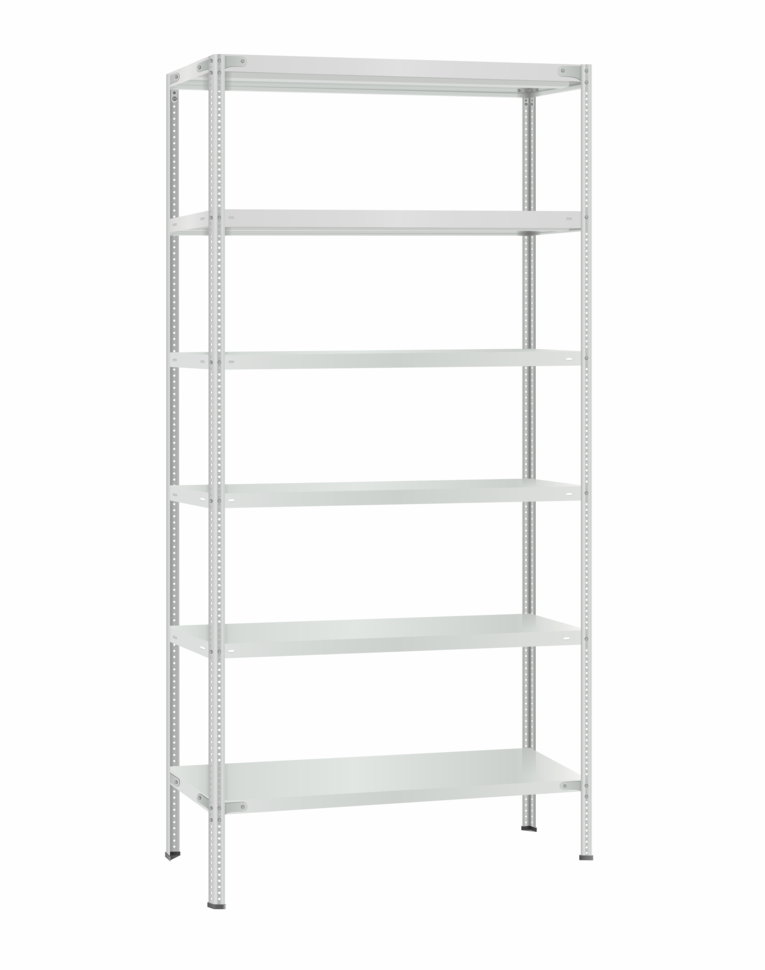 Стеллаж металлический Титан МС-500 2300х1000х300 6 полок Стеллаж металлический Титан МС-500 2300х1000х300 6 полок