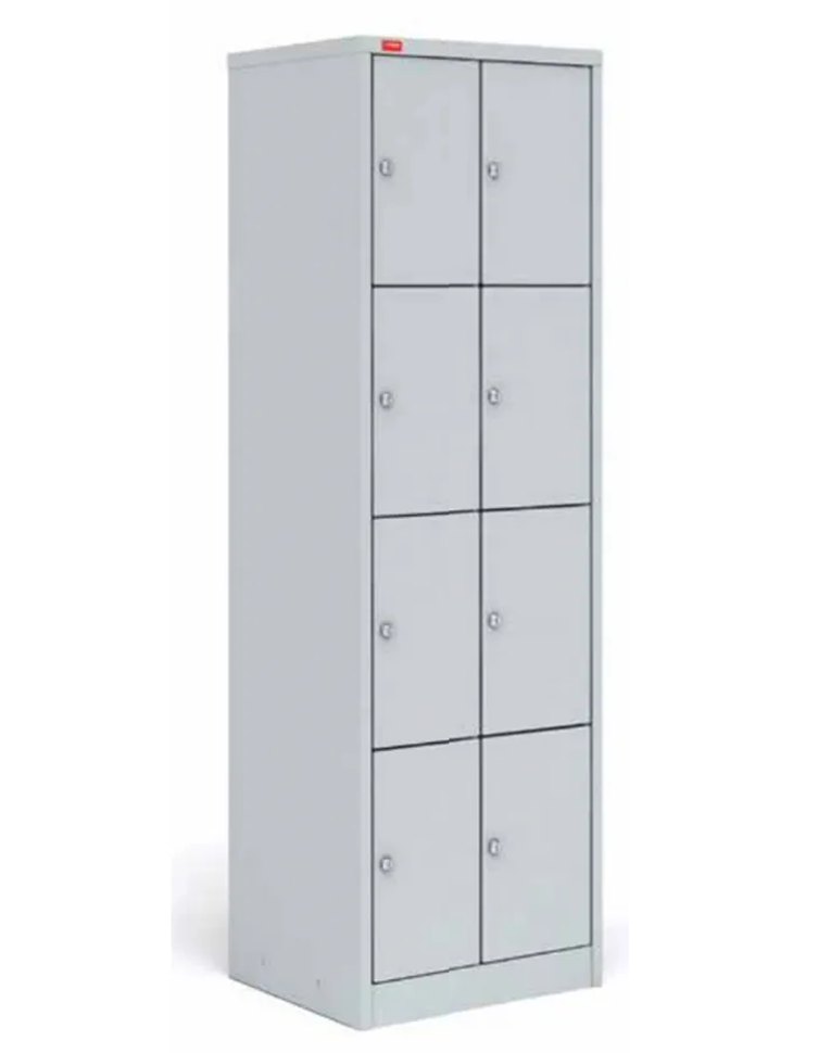 Двухсекционный металлический шкаф для сумок ШРМ-28