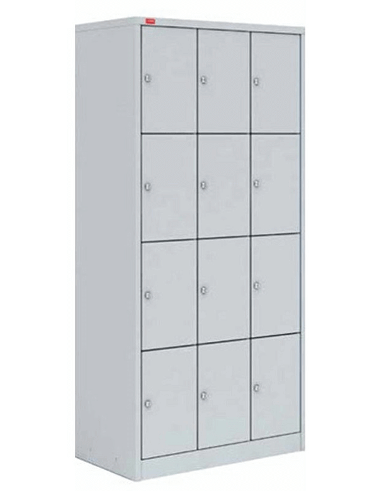 Трехсекционный металлический шкаф для сумок ШРМ-312