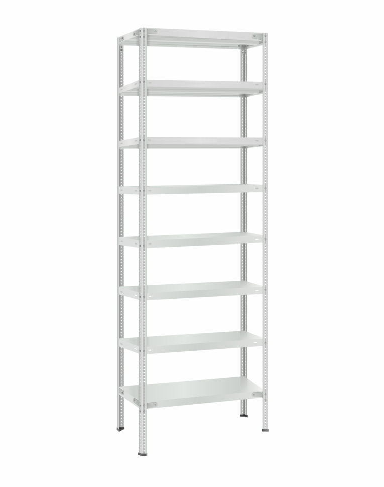 Стеллаж металлический Титан МС-500 2400х700х300 8 полок