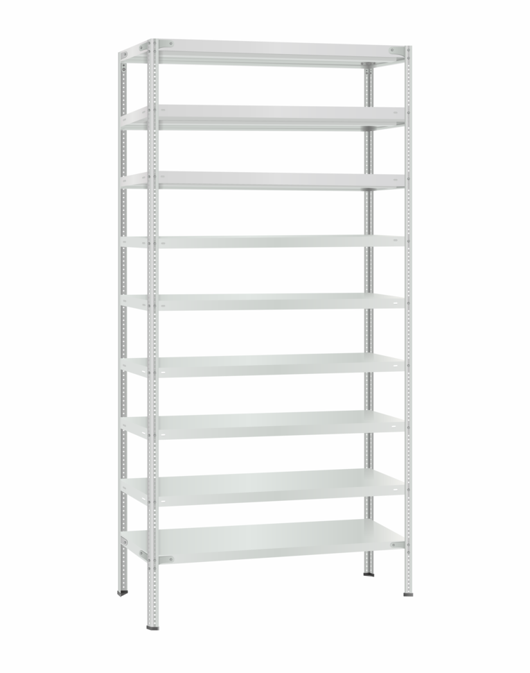 Стеллаж металлический Титан МС-500 2300х1000х400 9 полок Стеллаж металлический Титан МС-500 2300х1000х400 9 полок