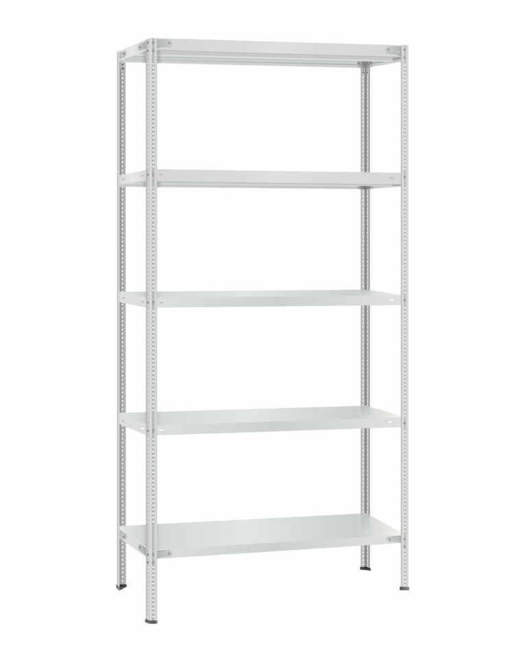 Стеллаж металлический Титан МС-500 2300х1000х600 5 полок Стеллаж металлический Титан МС-500 2300х1000х600 5 полок